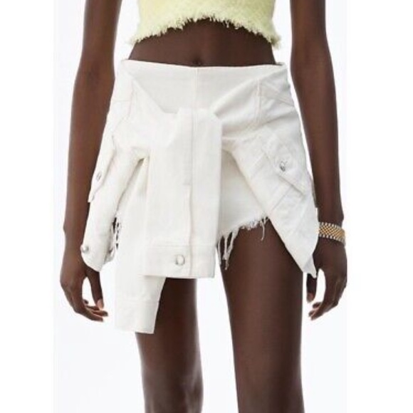 Alexander Wang Pants - Alexander wang white tie shorts